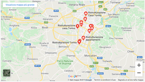 Imprese di ristrutturazione casa Torino Google Maps